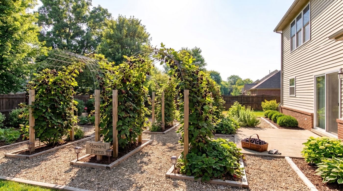 Suburban backyard — Steward Farms franchise opportunity metro Atlanta